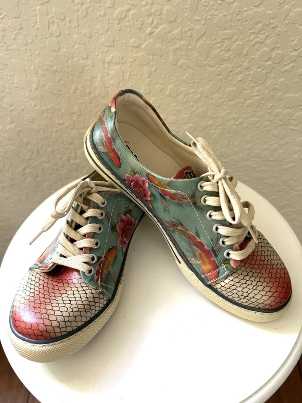 NWOT Dogo Vegan Leather Koi Fish Sneakers
